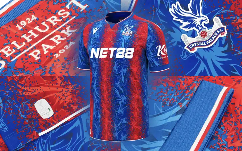 NET88 tài trợ áo đấu CLB Crystal Palace: Cú bắt tay chiến lược